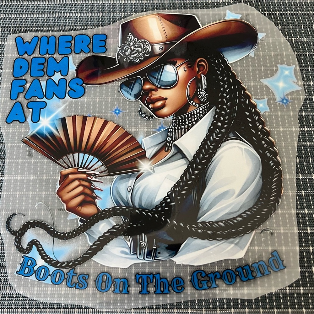Stylish graphic iron on/heat transfer